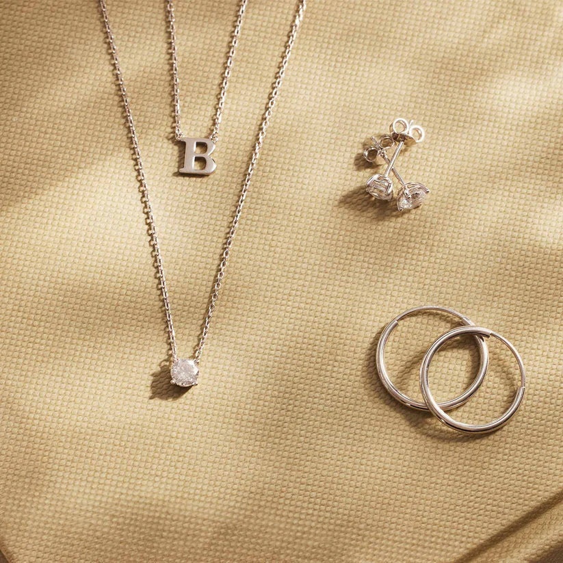 Cléa Stone Necklace | White Gold - Image 7