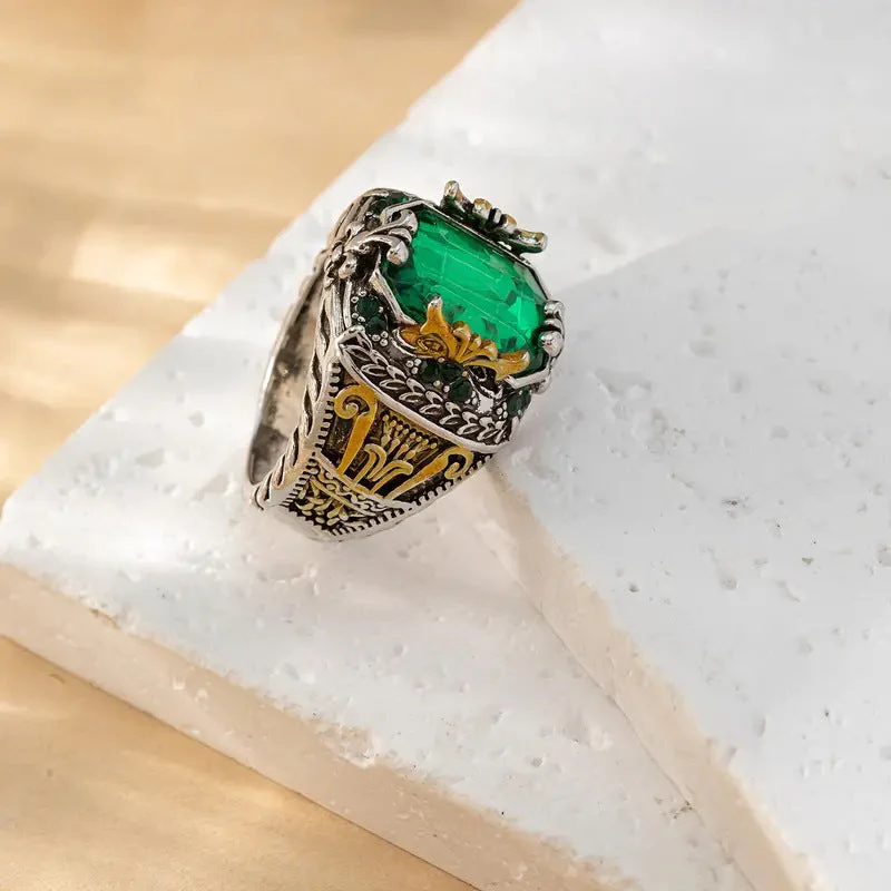 Klara Emerin Ring | Mixed Gold - Image 3