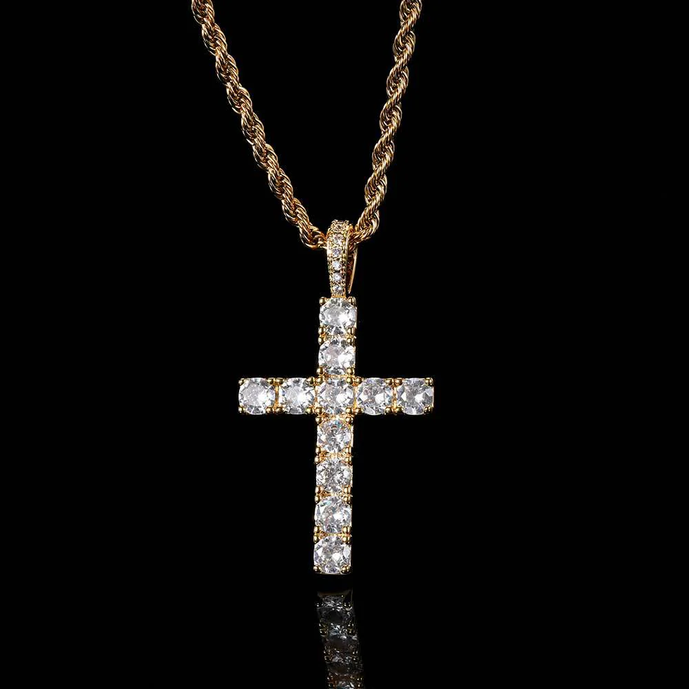 Cross necklace | Gold - Image 3