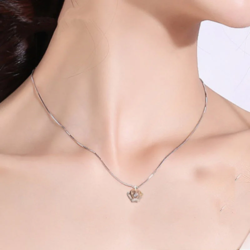 To My Daughter - Mother's Pride Heart & Crown Necklace - Image 4